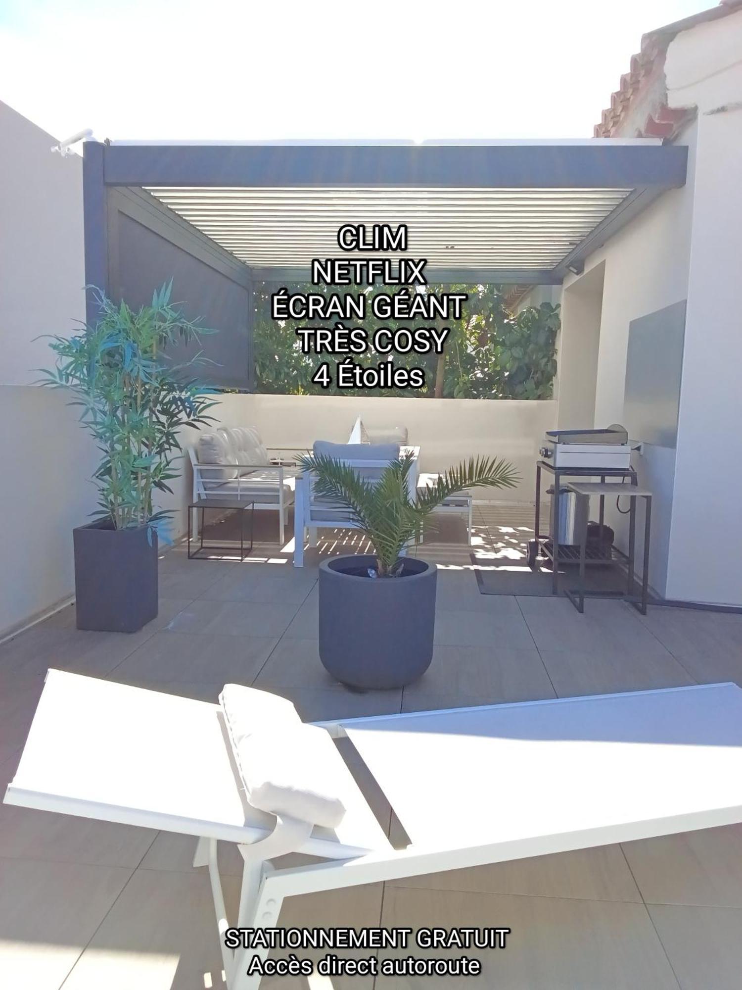 36 2 L'Air Marin Maison Duplex Grande Terrasse ナルボンヌ エクステリア 写真